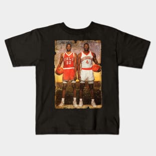 Vintage Stacey Augmon and Larry Johnson 1991 Kids T-Shirt